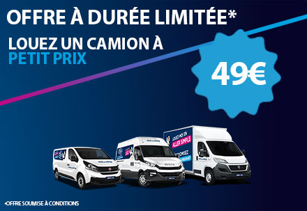 Promos du moment : louez un camion à 49€