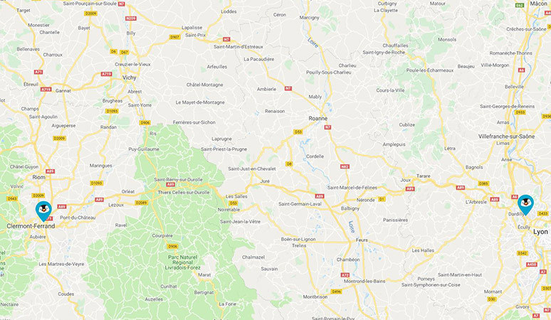 Agences Rent and Drop Auvergne-Rhône-Alpes