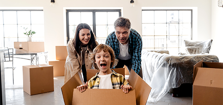 Déménager avec des enfants